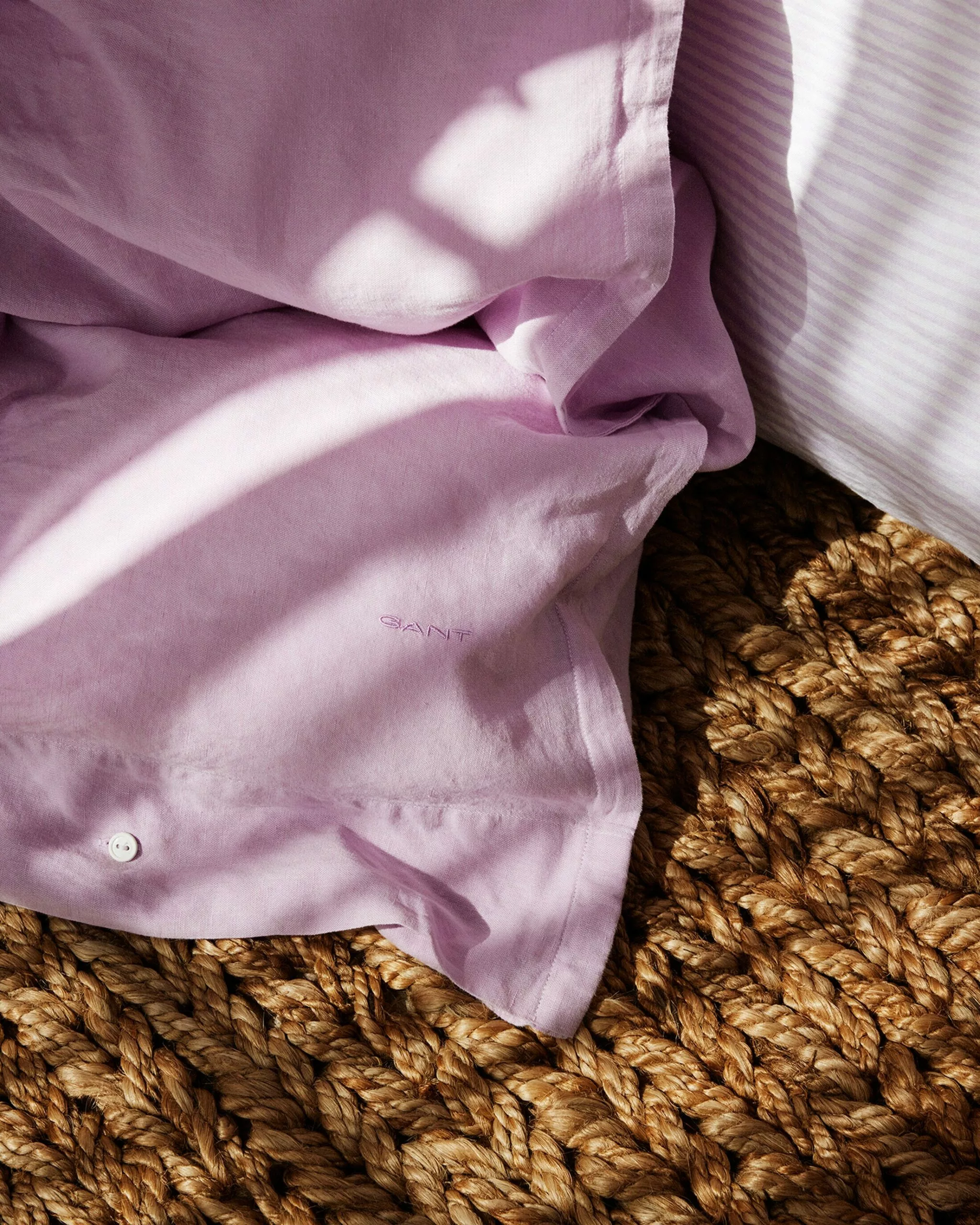 Gant Home Cotton Linen Pussilakana 220x220 Cm, Soothing Lilac - Image 2