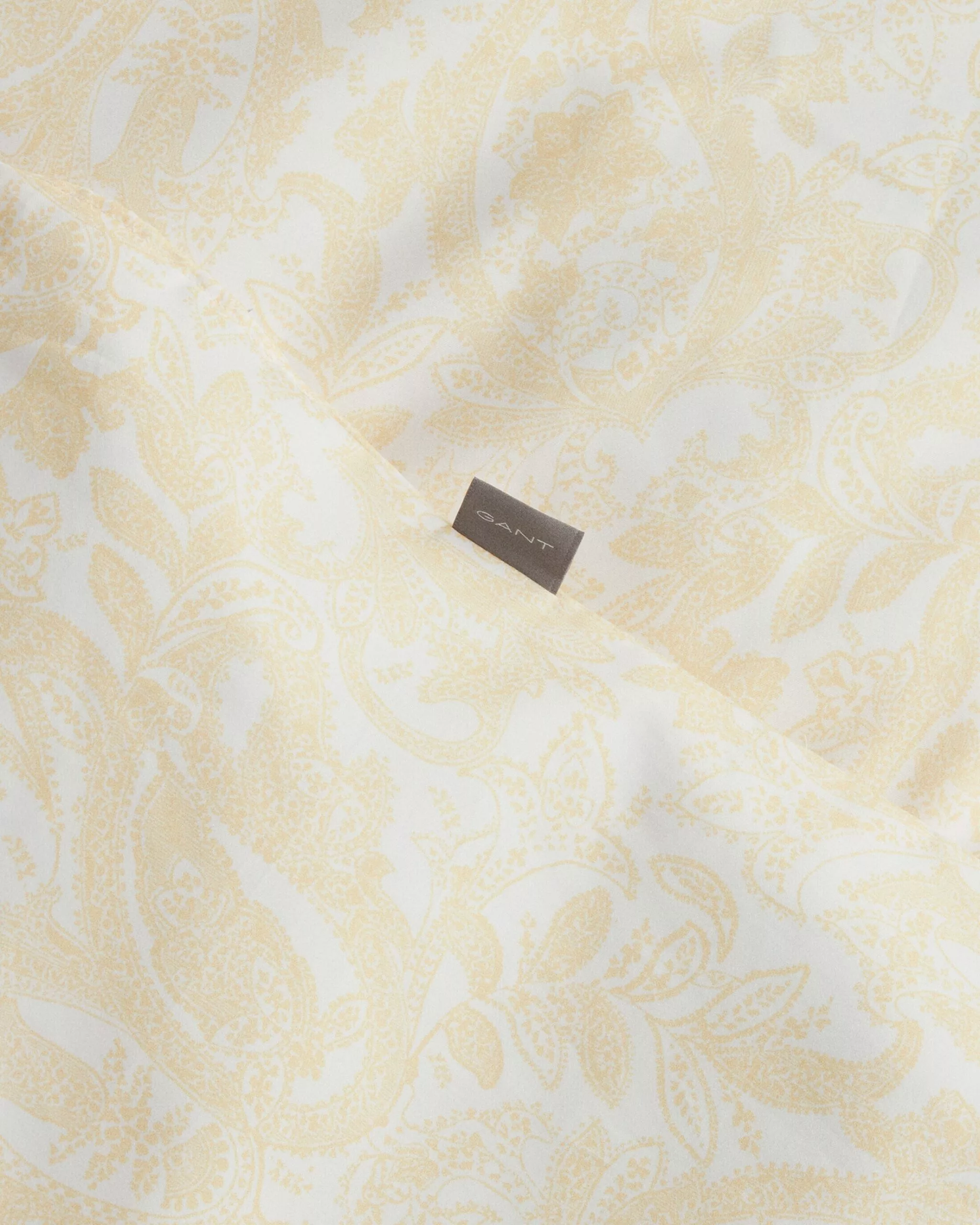Gant Home Porcelain Paisley Pussilakana 220x220 Cm, Butter Yellow - Image 2
