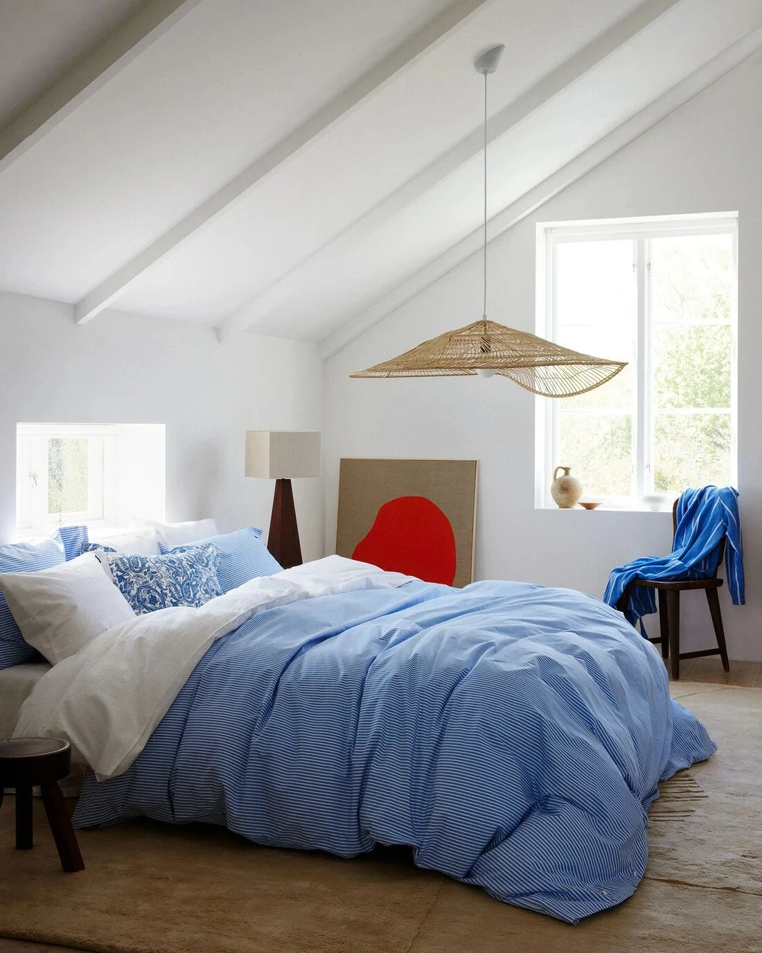 Gant Home Seersucker Pussilakana 150x210 Cm, Valkoinen - Image 2