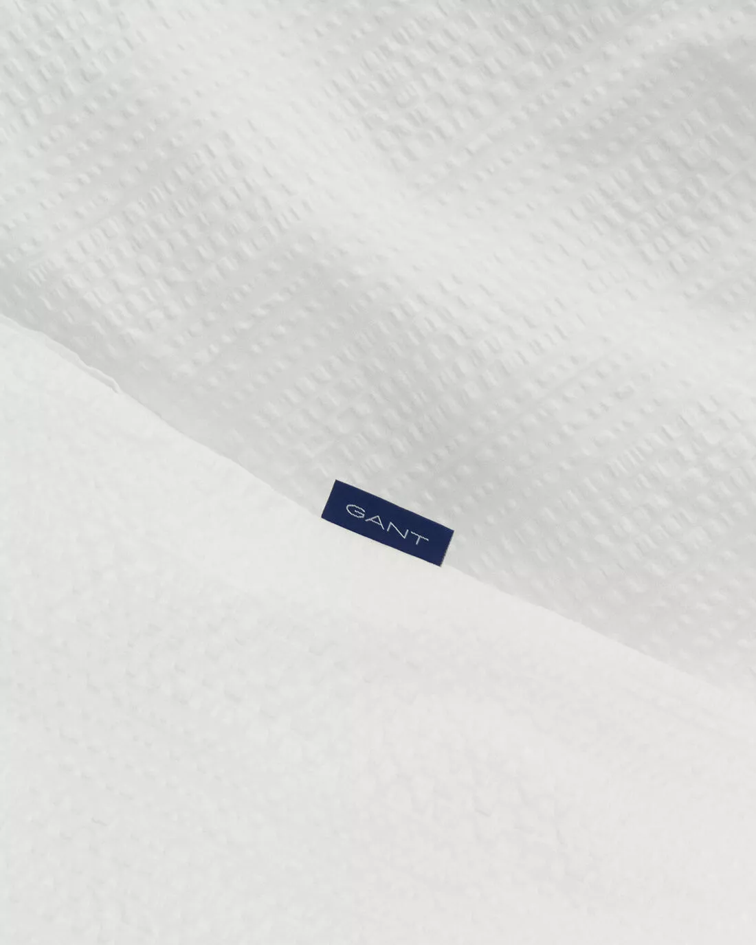 Gant Home Seersucker Pussilakana 150x210 Cm, Valkoinen - Image 3