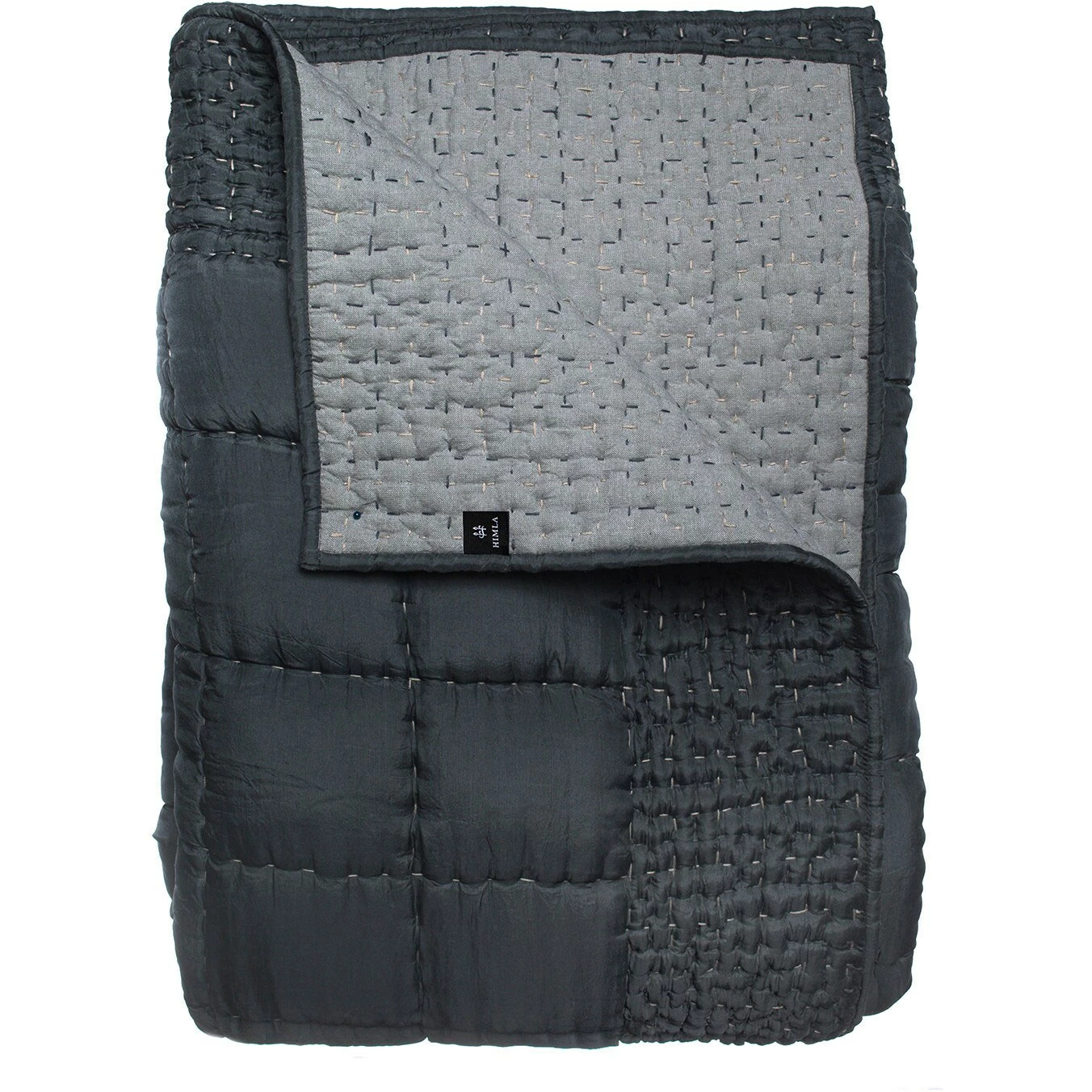 Himla Delia Päiväpeite 240x240 Cm, Blue Shadow