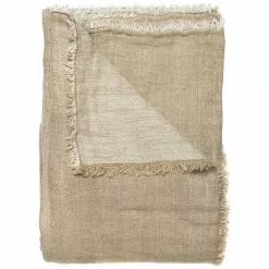 Himla Linton Päiväpeite 260x260 Cm, Oatmeal