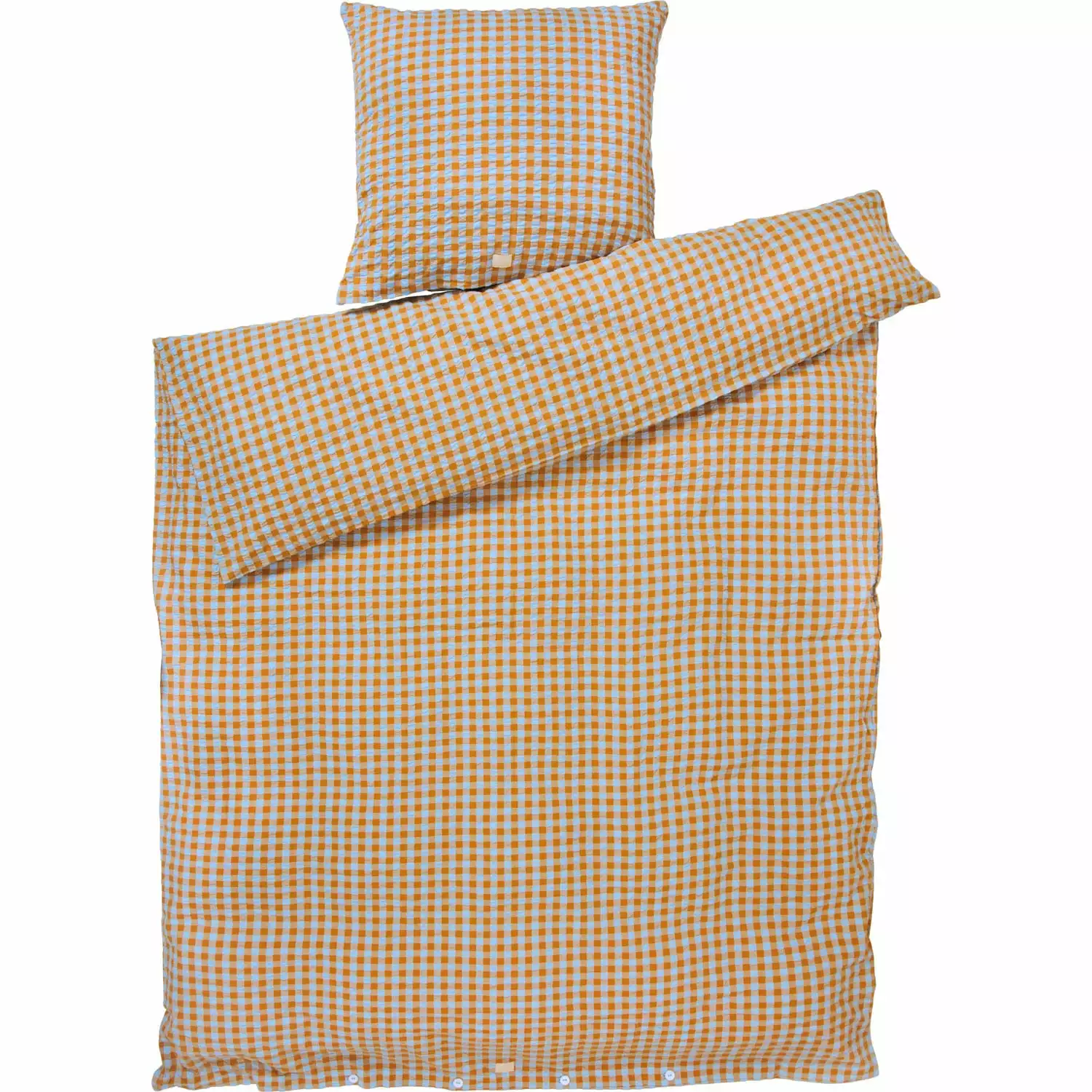 Juna Bæk&Bølge Vuodevaatteet 140x200 + 60x63 Cm, Hiekanväriset / Vaaleansiniset