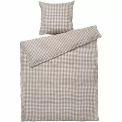 Juna Bæk & Bølge Vuodevaatteet 220x220 + 50x60 Cm, Harmaa