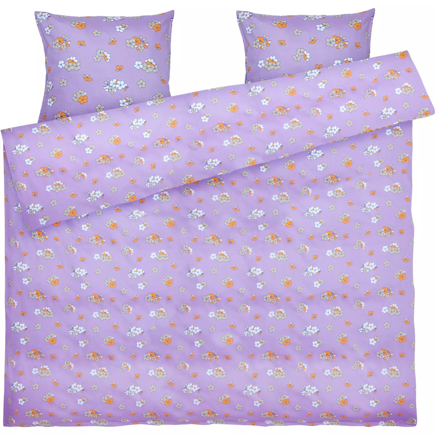 Juna Grand Pleasantly Pussilakanasetti 200x220 + 60x63 Cm, Laventelinsininen