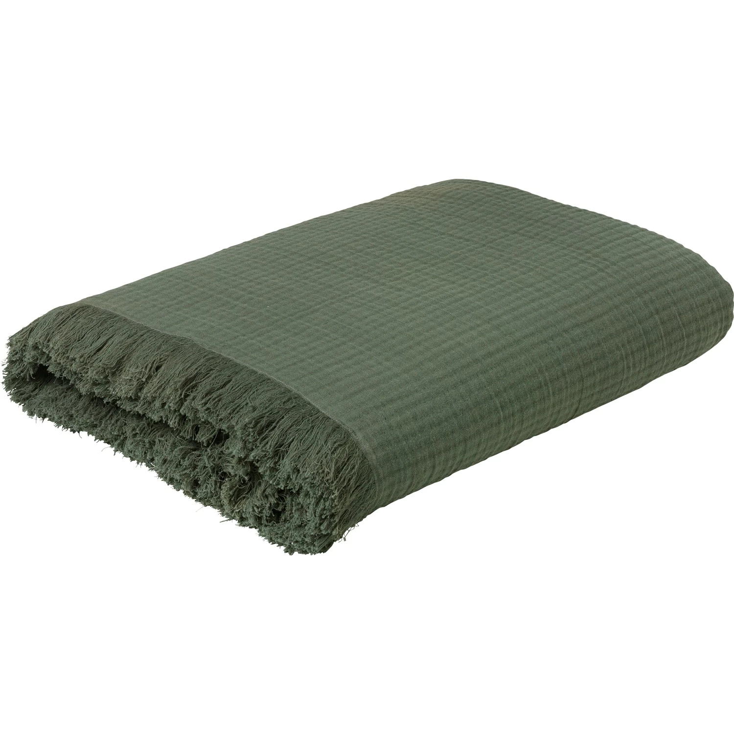 Juna View Bedspread 240x260cm, Dark Green