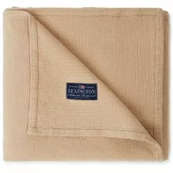 Lexington Quilted Jacquard Päiväpeite Beige, 160x240 Cm