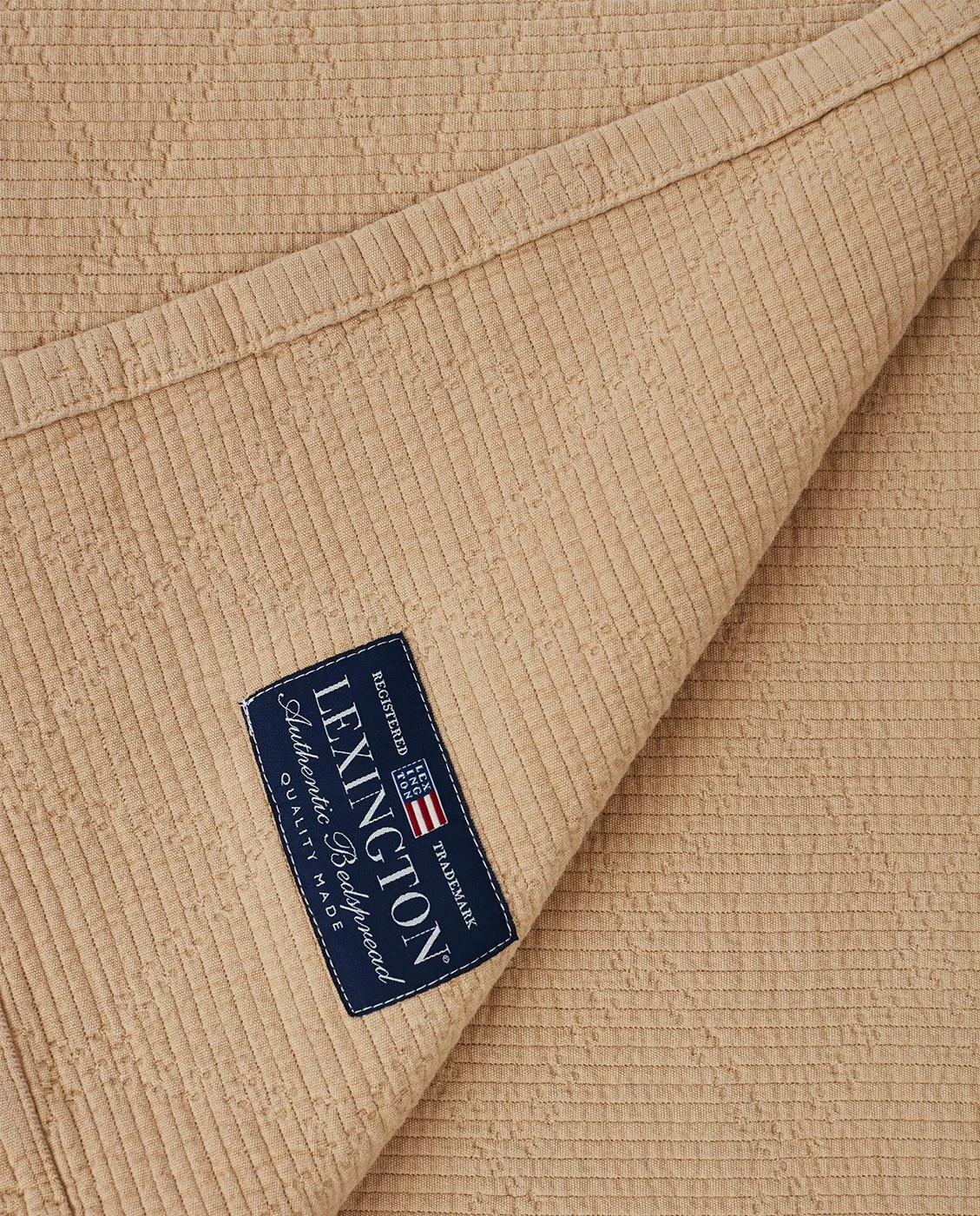 Lexington Quilted Jacquard Päiväpeite Beige, 260x240 Cm - Image 2