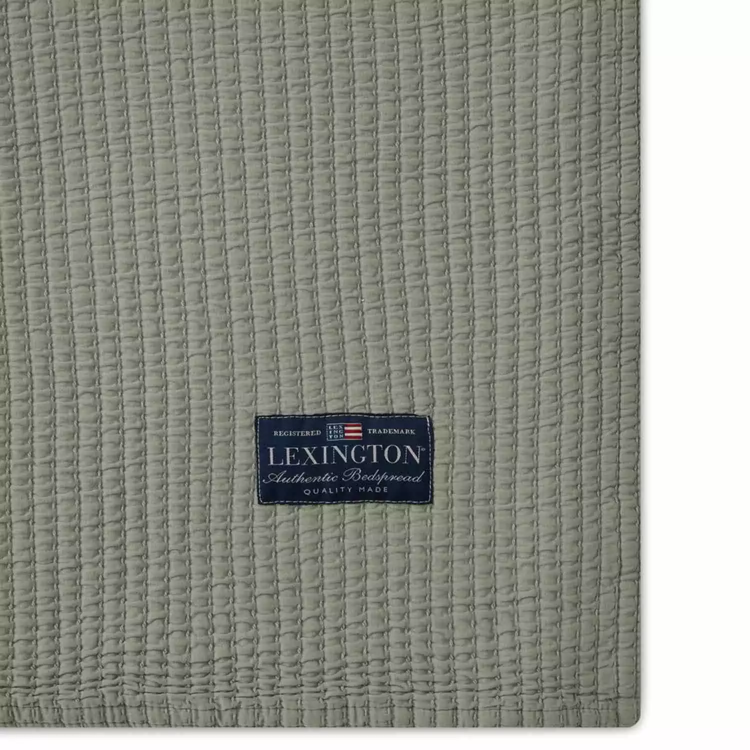 Lexington Stripe Quilted Cotton Päiväpeite Vihreä, 160x240 Cm - Image 2