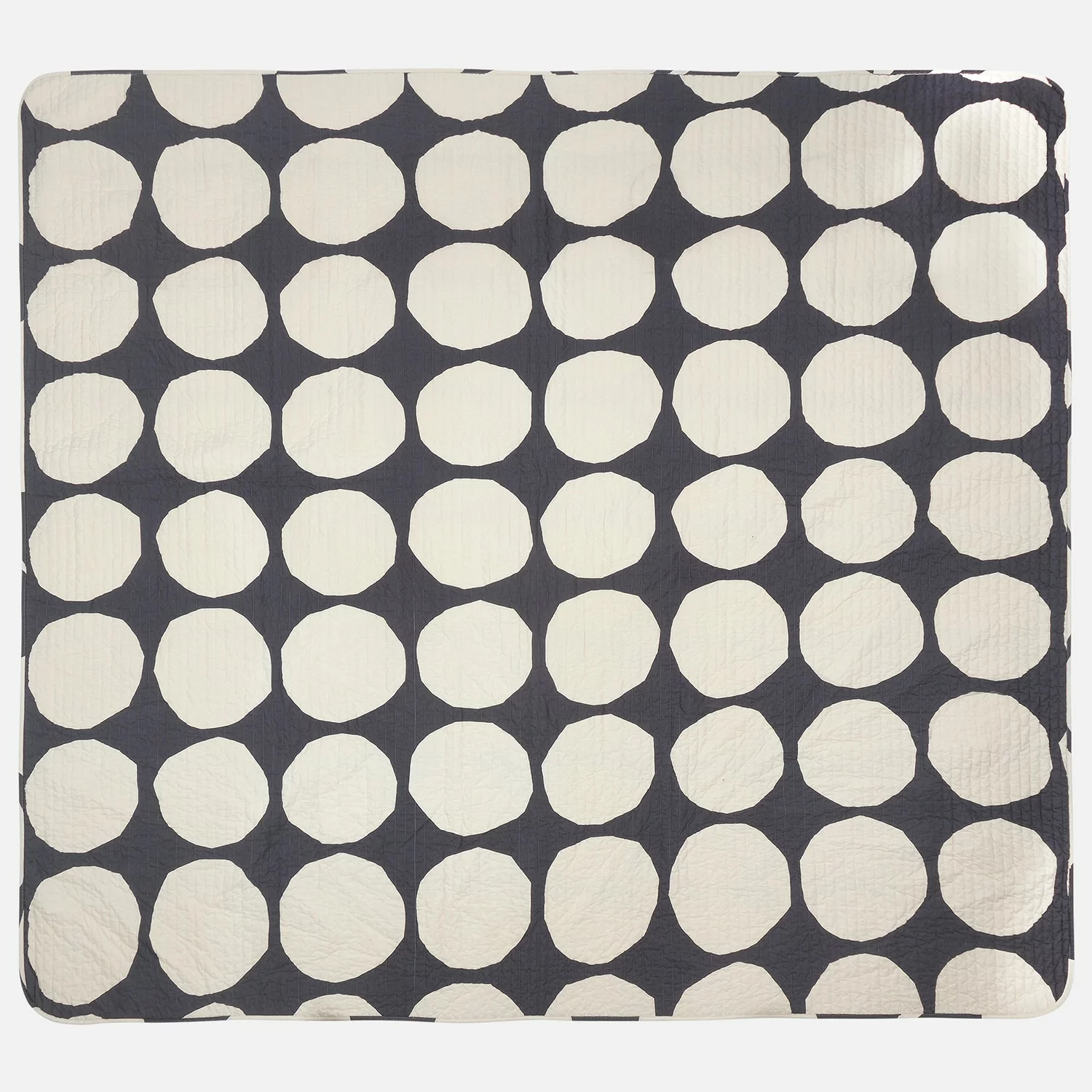 Marimekko KIVET BEDSPREAD 260X260 CM Päiväpeite 260x260 Cm Luonnonvalkoinen Charcoal - Image 2