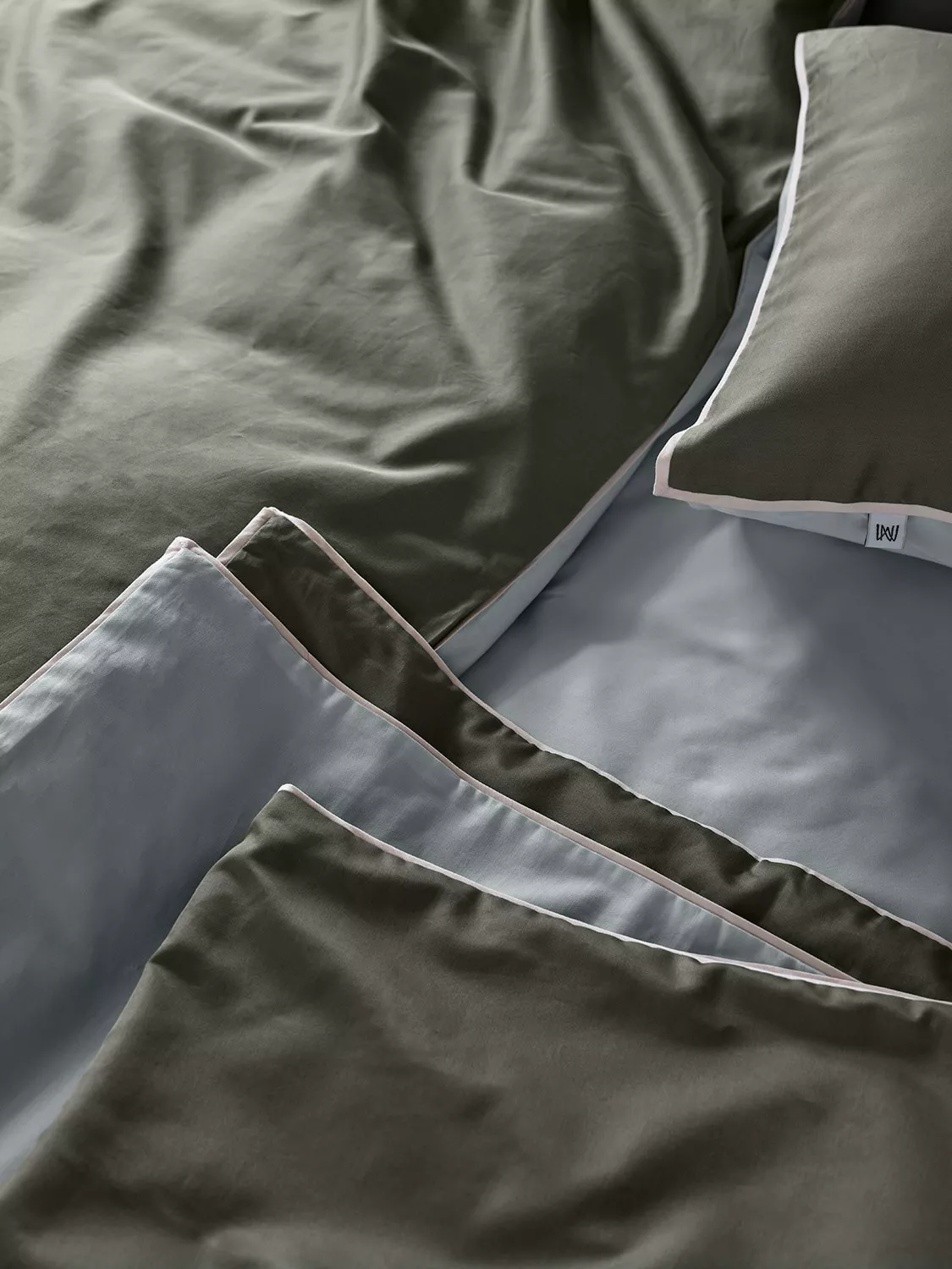 Mille Notti Duetto Pussilakana Vihreä/Vaaleansininen, 200x220 Cm - Image 2