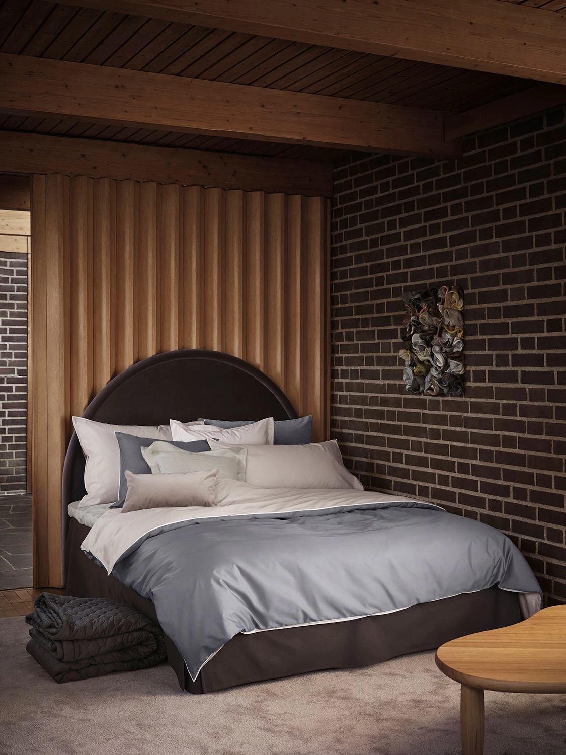 Mille Notti Duetto Pussilakana Harmaa/Beige, 150x210 Cm - Image 4