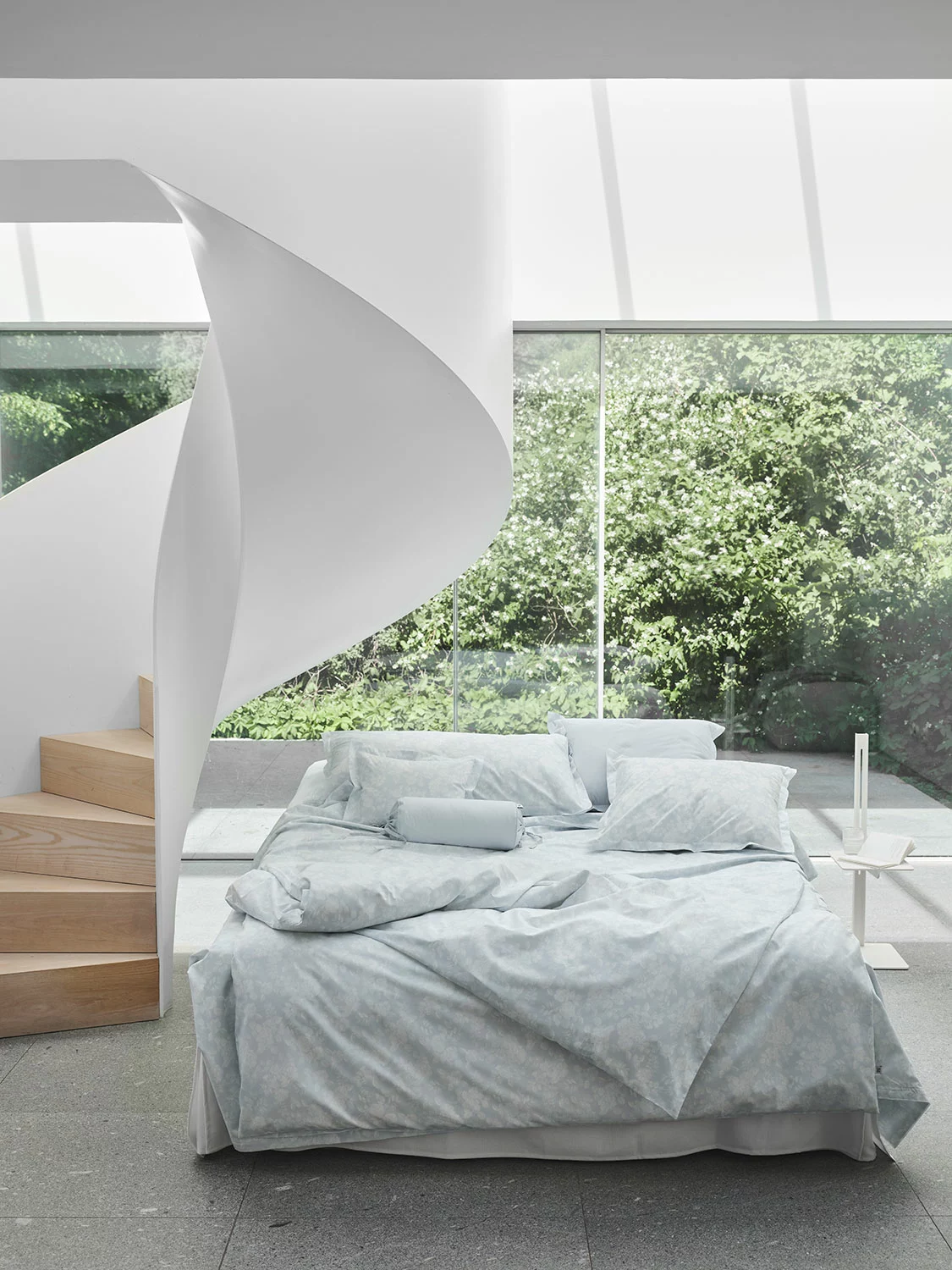 Mille Notti Fiore Pussilakana Vaaleansininen, 220x220 Cm - Image 3