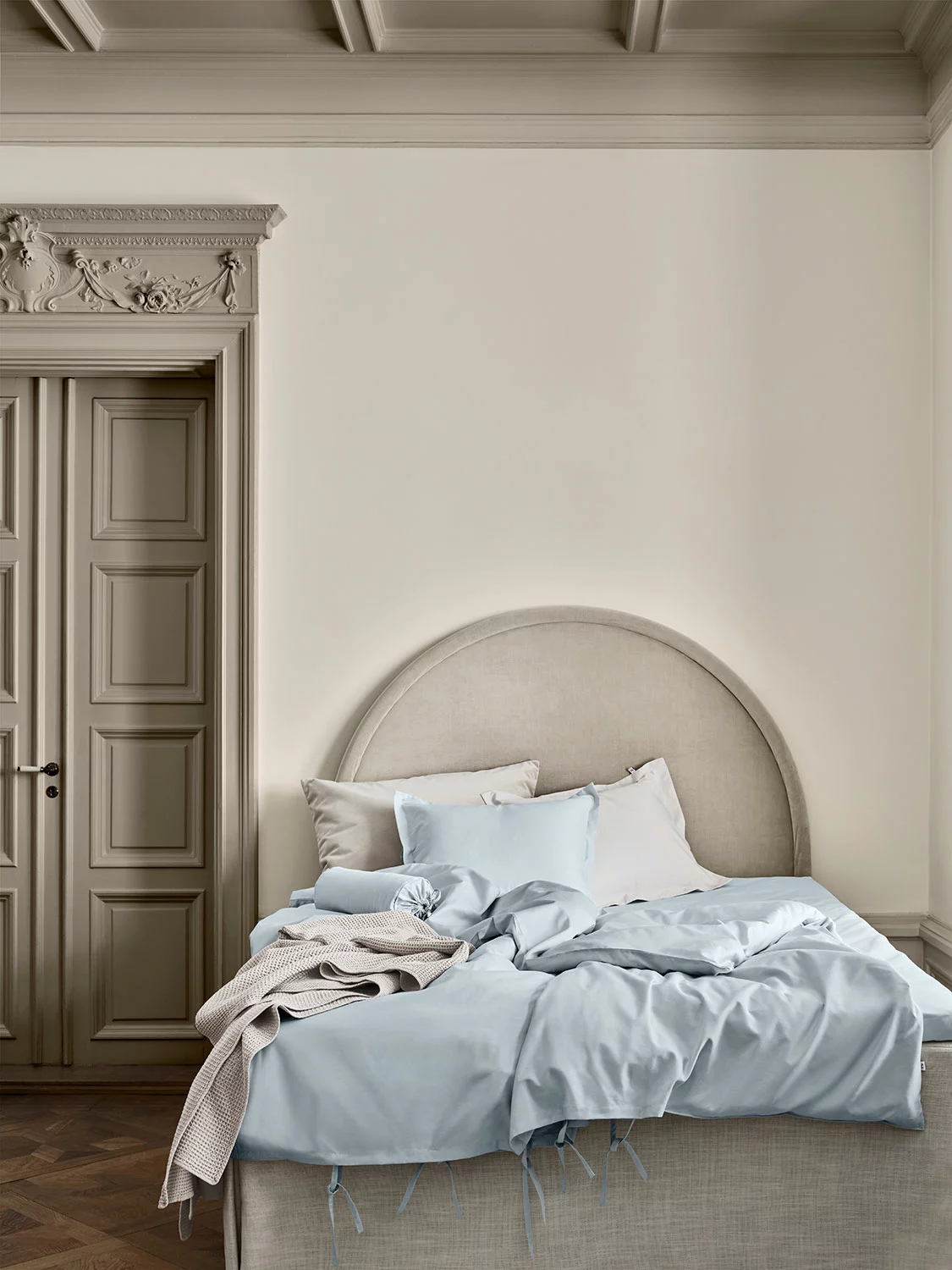 Mille Notti Satina Pussilakana Vaaleansininen, 220x220 Cm - Image 4