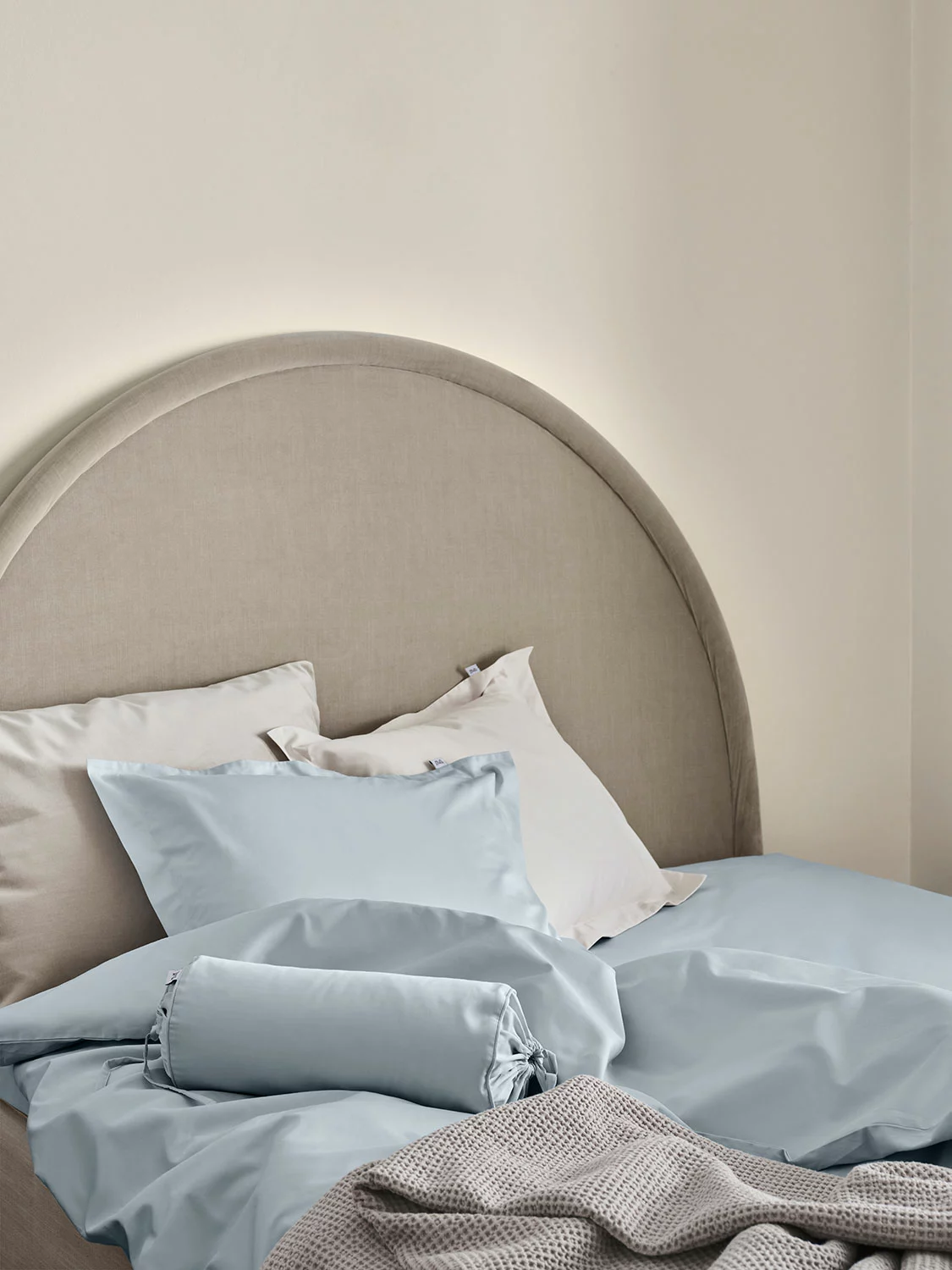 Mille Notti Satina Pussilakana Vaaleansininen, 220x220 Cm - Image 3