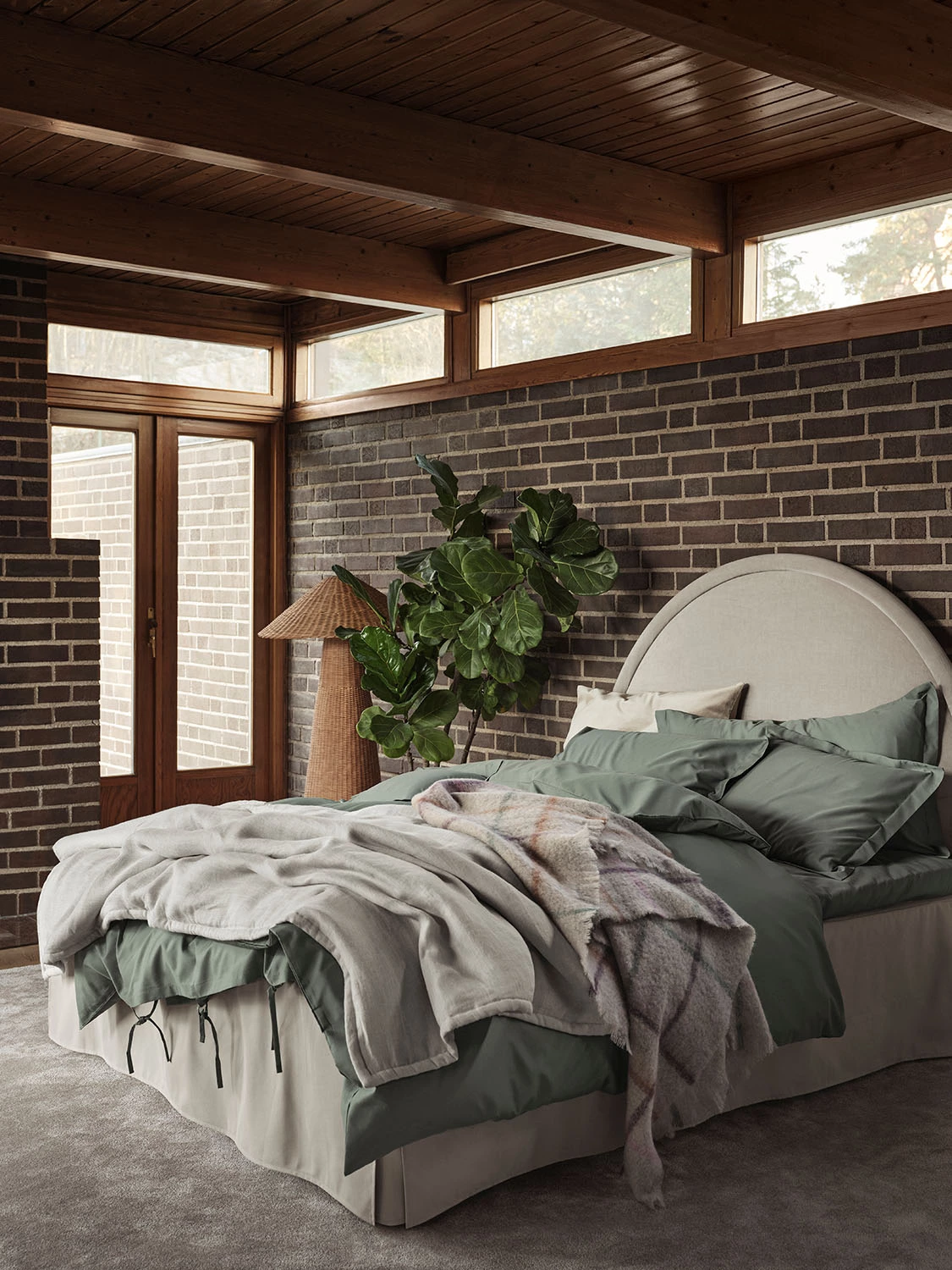 Mille Notti Satina Pussilakana Vihreä, 150x210 Cm - Image 3