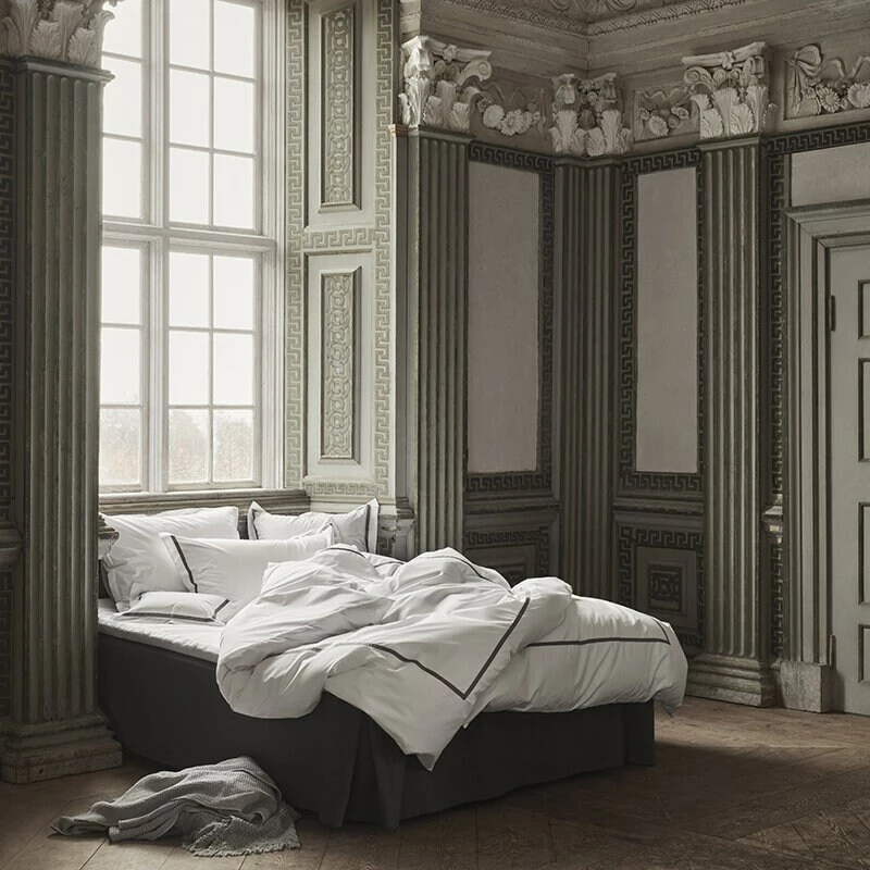 Mille Notti Singolo Pussilakana Ekologinen Harmaa, 150x210 Cm - Image 2